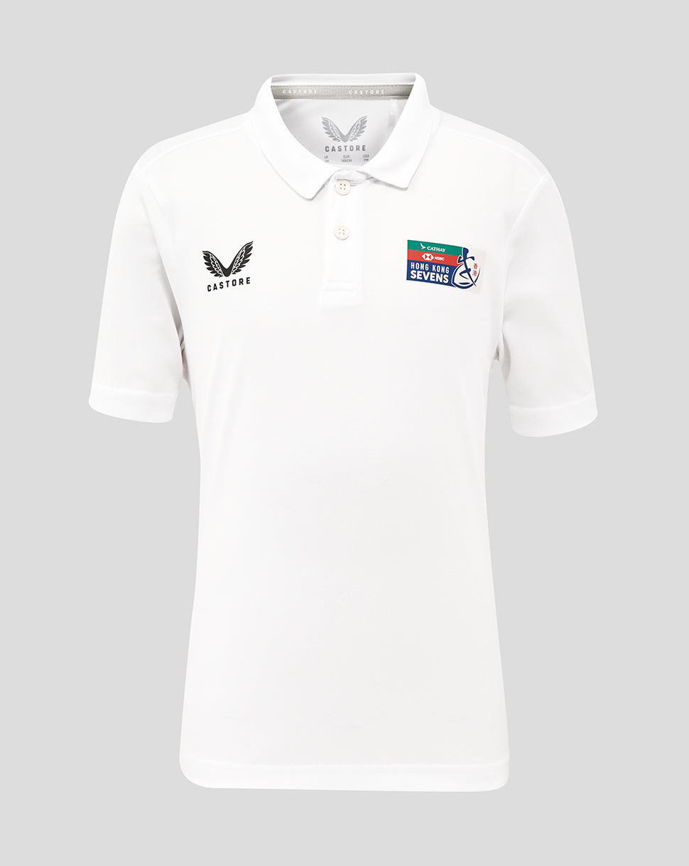 Junior Hong Kong China Rugby Polo - White