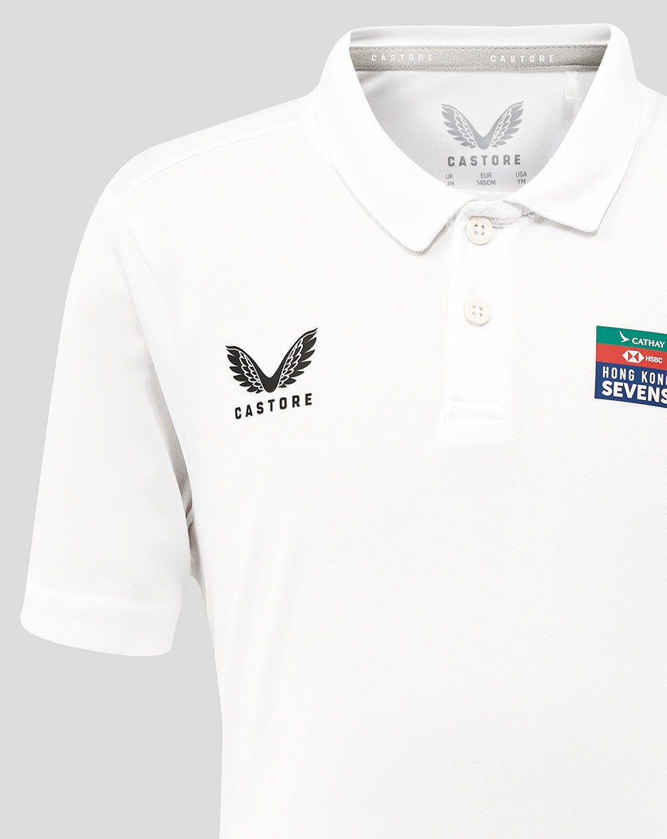 Junior Hong Kong China Rugby Polo - White