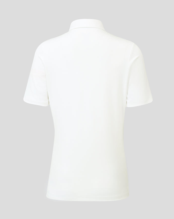 WOMENS 26/27 HKCR TRAVEL POLO SHIRT - WHITE