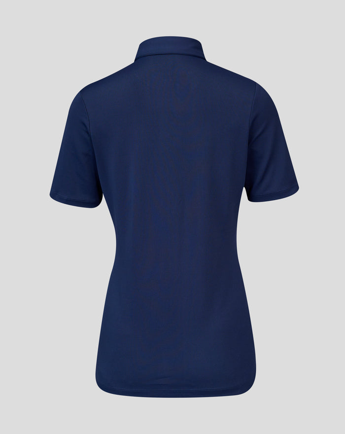 WOMENS 26/27 HKCR TRAVEL POLO SHIRT - NAVY