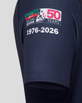 Navy Hong Kong Sevens home replica jersey with the 50 Years patch and dragon crest.