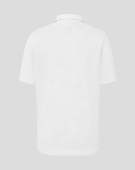JUNIOR 26/27 HKCR GRAPHIC TRAINING POLO - WHITE