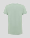 Back view of Aloe colored Junior Big Wings T shirt with plain fabric.