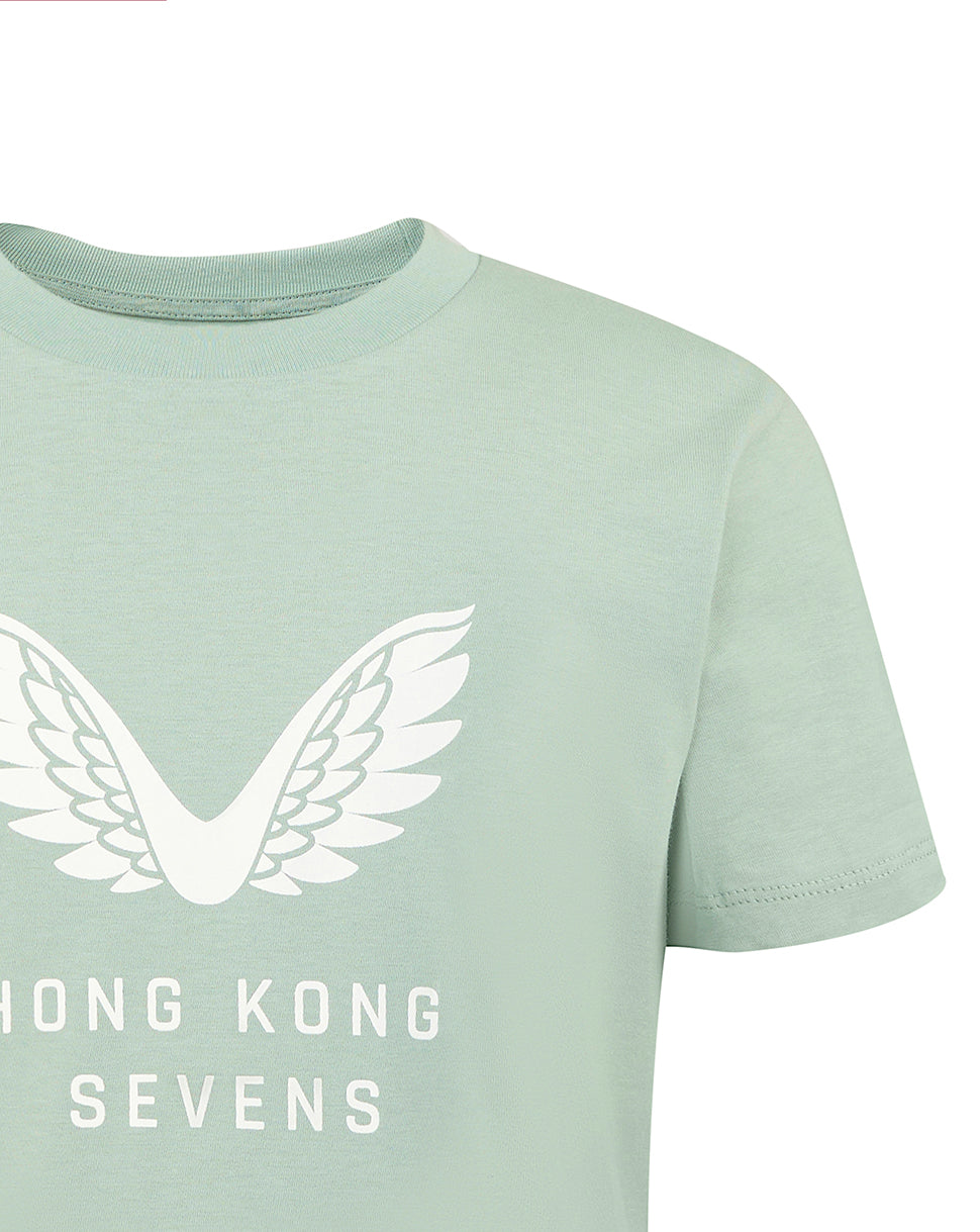 JUNIOR 2026 HKCR BIG WINGS T-SHIRT - ALOE