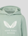 Light green junior Big Wings Hoodie with white wing logo and Hong Kong Sevens branding on the chest.