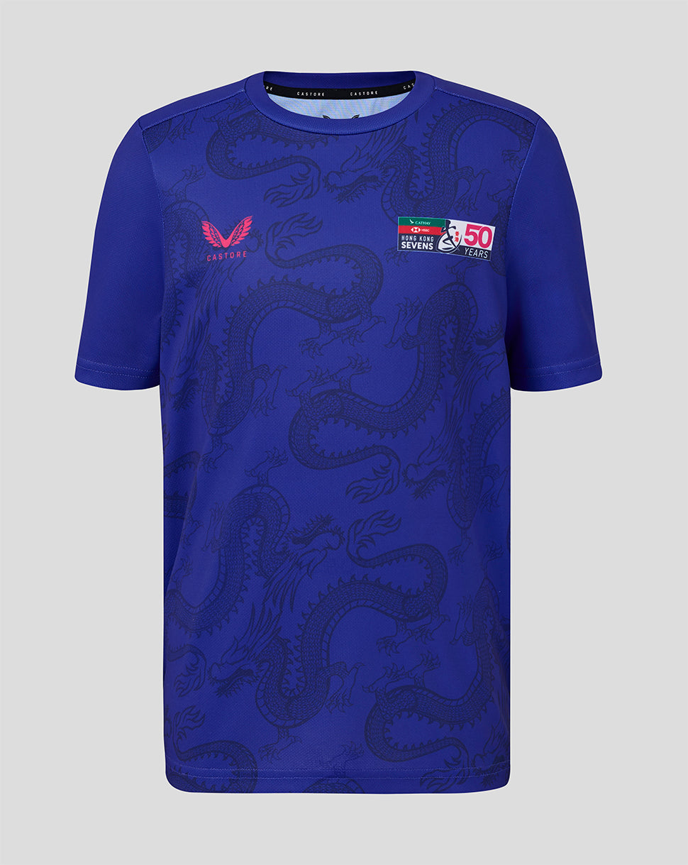 JUNIOR 2026 HK7s GRAPHIC TRAINING TEE - BLUE