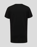 Back view of black junior Sound Wave T Shirt with no graphic on the back