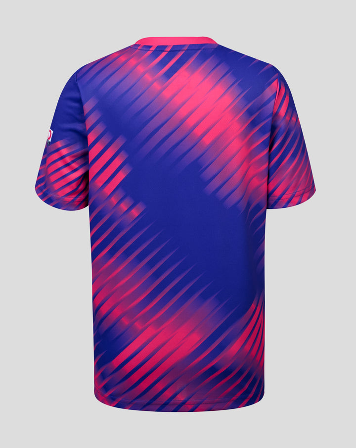 JUNIOR 26/27 HK7s SOUTHSTAND GRAPHIC TRAINING TEE - PINK/BLUE