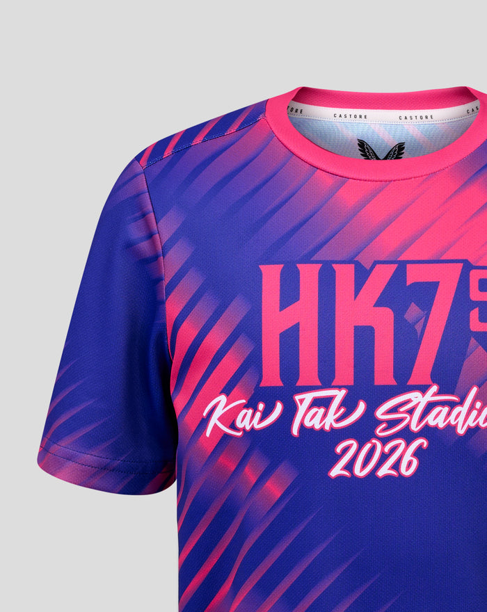 JUNIOR 26/27 HK7s SOUTHSTAND GRAPHIC TRAINING TEE - PINK/BLUE