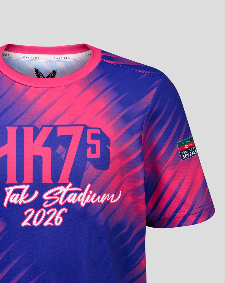 JUNIOR 26/27 HK7s SOUTHSTAND GRAPHIC TRAINING TEE - PINK/BLUE