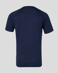 Back view of navy HKCR short sleeve training tee