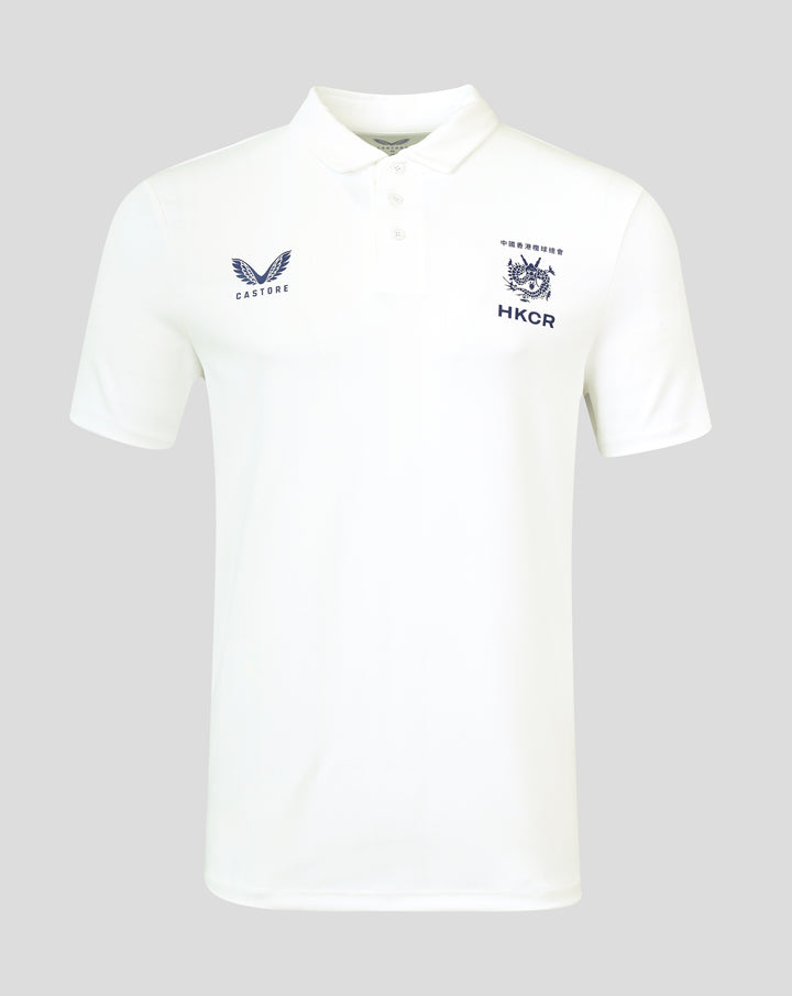 MENS 26/27 HKCR TRAVEL POLO SHIRT - WHITE