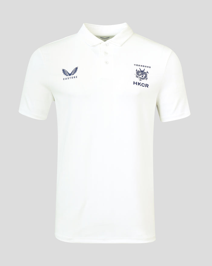 MENS 26/27 HKCR TRAVEL POLO SHIRT - WHITE