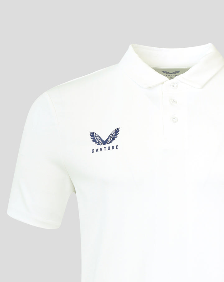 MENS 26/27 HKCR TRAVEL POLO SHIRT - WHITE