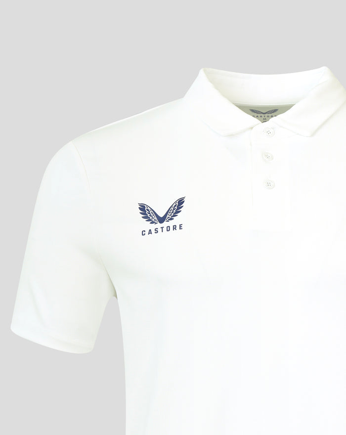 MENS 26/27 HKCR TRAVEL POLO SHIRT - WHITE