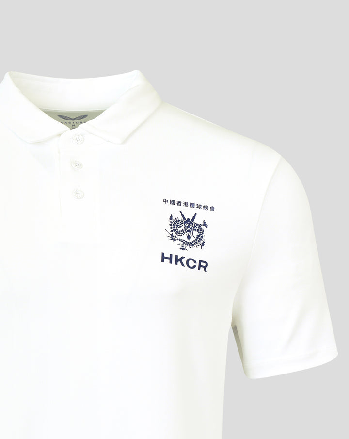 MENS 26/27 HKCR TRAVEL POLO SHIRT - WHITE