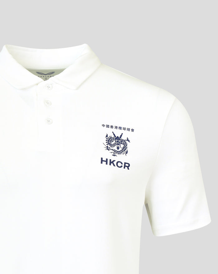 MENS 26/27 HKCR TRAVEL POLO SHIRT - WHITE