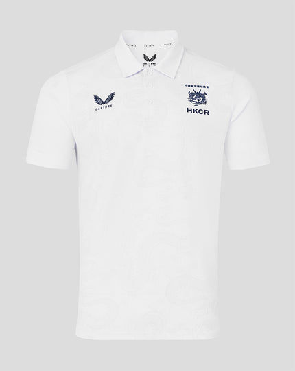 MENS 2026 HKCR GRAPHIC TRAINING POLO - WHITE
