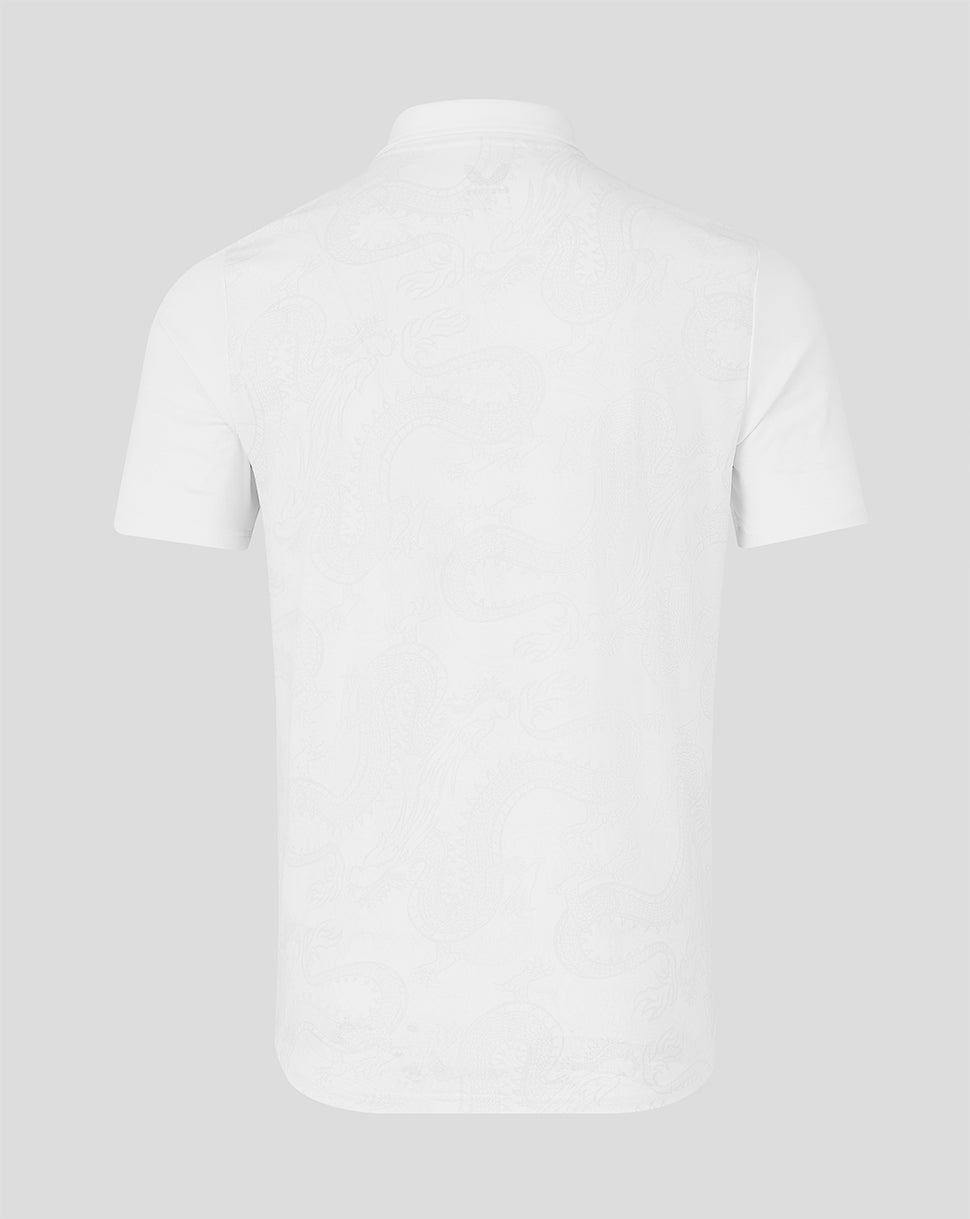 MENS 2026 HKCR GRAPHIC TRAINING POLO - WHITE