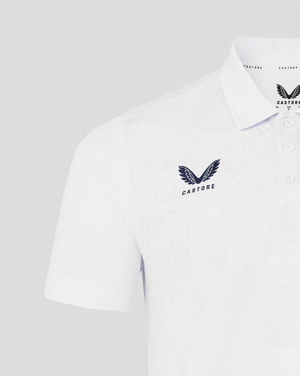 MENS 2026 HKCR GRAPHIC TRAINING POLO - WHITE
