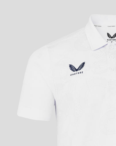MENS 2026 HKCR GRAPHIC TRAINING POLO - WHITE
