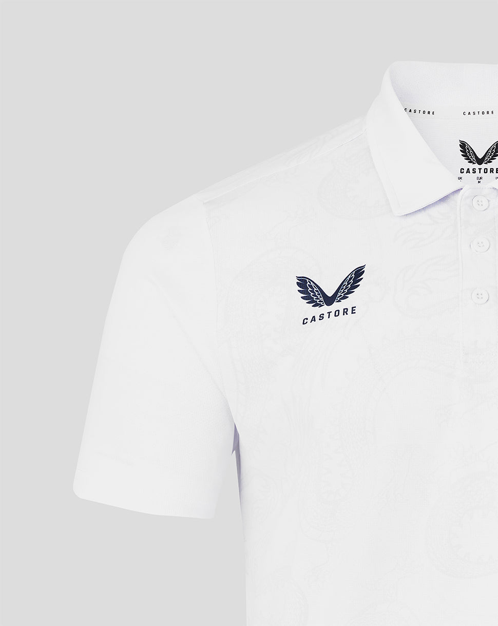 MENS 2026 HKCR GRAPHIC TRAINING POLO - WHITE