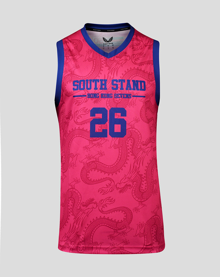 MENS 26/27 HK7s SOUTHSTAND  BASKETBALL VEST - PINK/BLUE