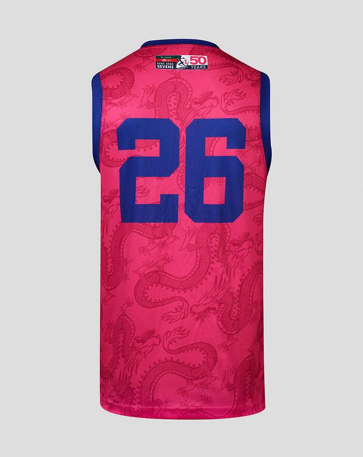 MENS 26/27 HK7s SOUTHSTAND  BASKETBALL VEST - PINK/BLUE
