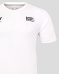White men's rugby tee with Hong Kong Sevens badge on the chest and Castore logo.