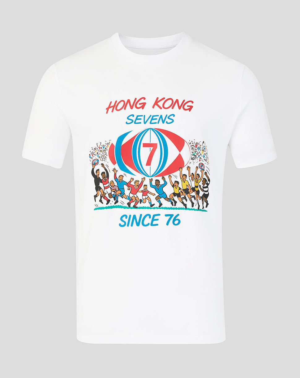 UNISEX 2026 HK7s RETRO T-SHIRT - WHITE
