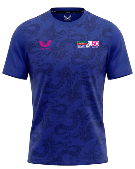 JUNIOR 2026 HK7s GRAPHIC TRAINING TEE - BLUE